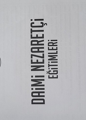 Beden Renk Daimi Nezaretci Egitimleri