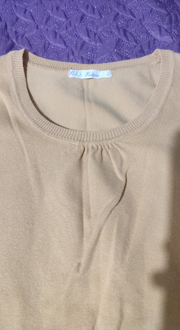 Kadın Pamuklu Triko Kazak - Görsel 2