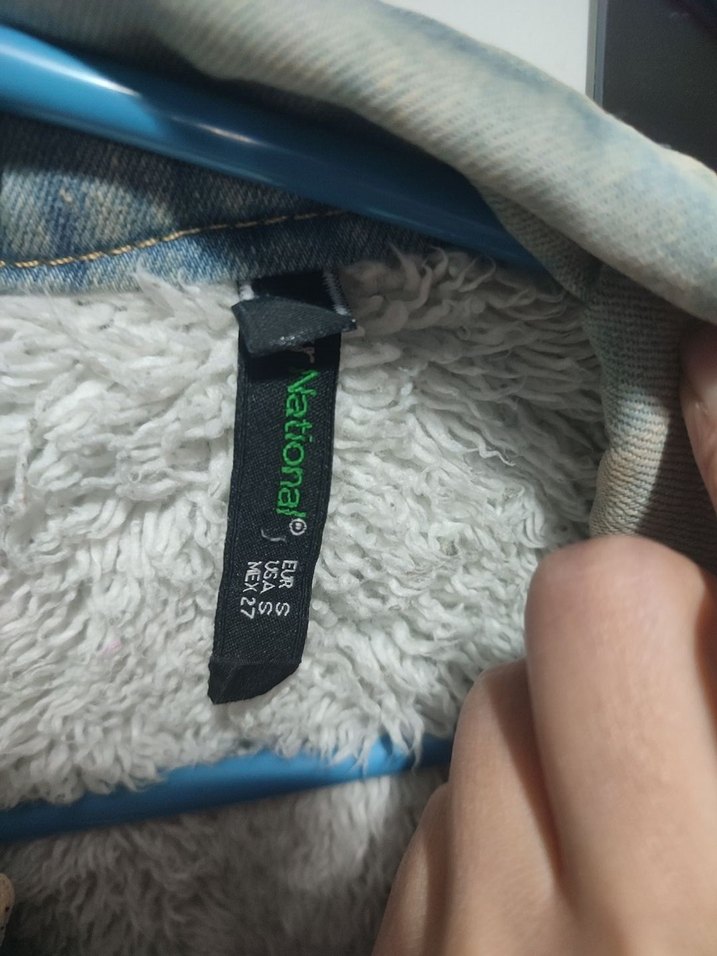 Düğmeli Yırtık Detaylı Uzun Denim Ceket - Görsel 4