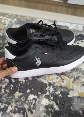 U.S Polo Assn. Siyah Beyaz Spor Ayakkabi