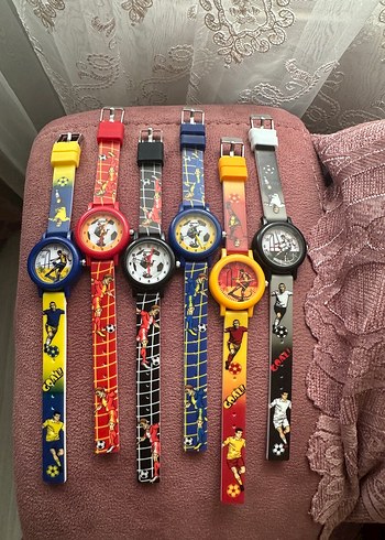 Renkli Erkek Çocuk Spor Temalı Velcro Saatler - Görsel 3