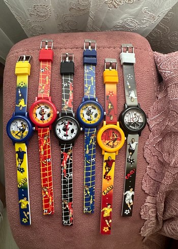 Renkli Erkek Çocuk Spor Temalı Velcro Saatler - Görsel 4