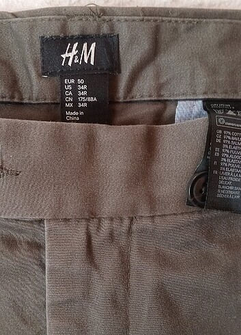 l/xl Beden haki Renk H&M erkek haki renk pantolon