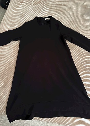 Uzun Kollu Siyah Salaş Tunik - Görsel 6