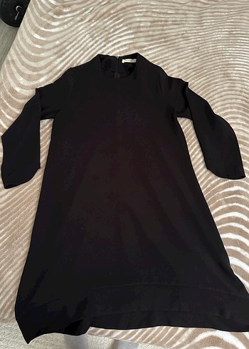 Uzun Kollu Siyah Salaş Tunik - Görsel 2