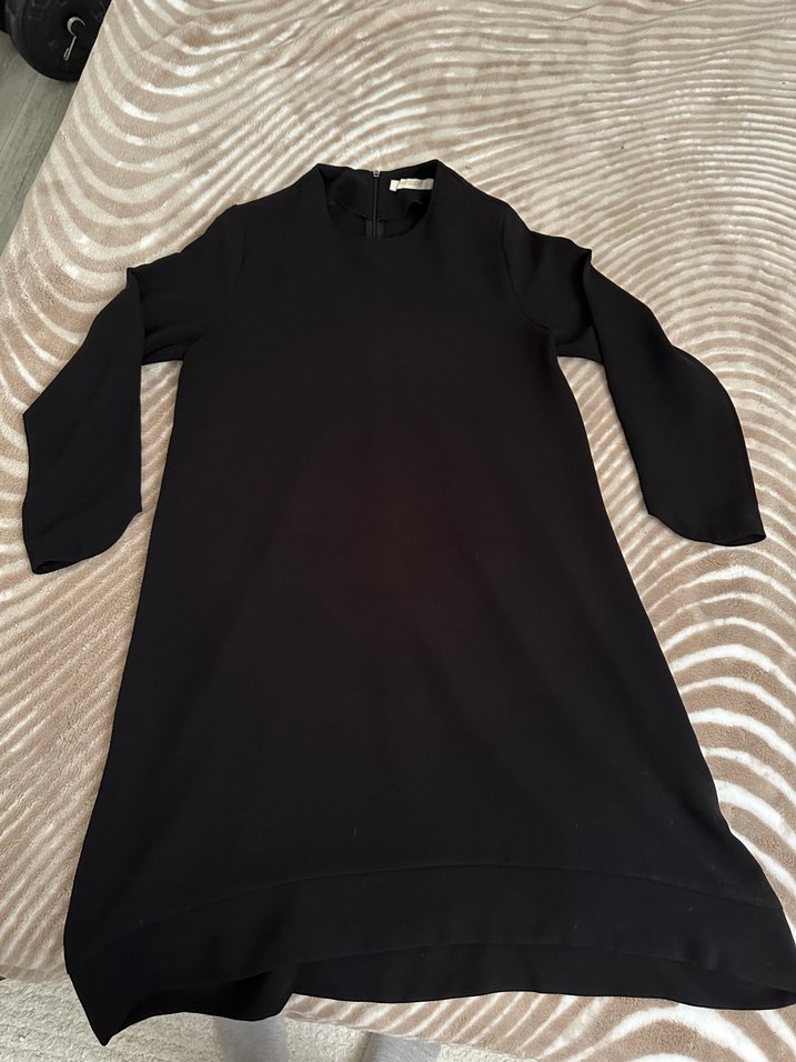 Uzun Kollu Siyah Salaş Tunik - Görsel 2