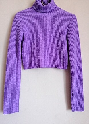 Bershka Mor Crop Kazak 