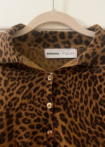 Bershka Leopar Desen Triko Takım - Görsel 4