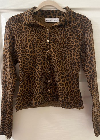 Bershka Leopar Desen Triko Takım - Görsel 3