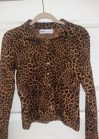 Bershka Leopar Desen Triko Takım - Görsel 7