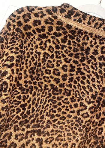 Bershka Leopar Desen Triko Takım - Görsel 6