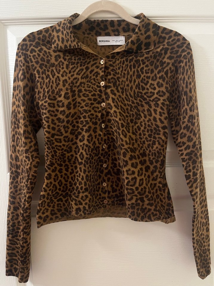 Bershka Leopar Desen Triko Takım - Görsel 3