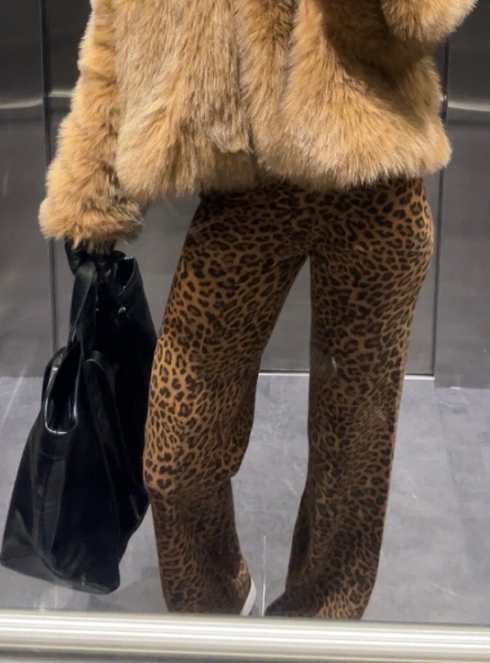 Bershka Leopar Desen Triko Takım - Görsel 2