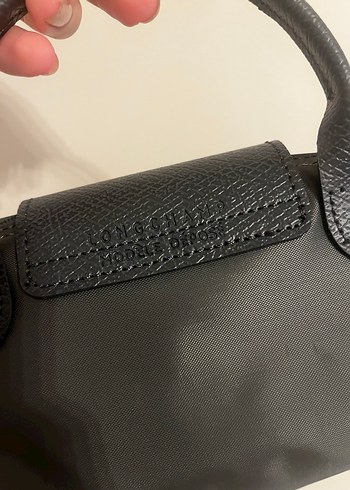 İthal Longchamp Xs Antrasit Gri Çanta - Görsel 3