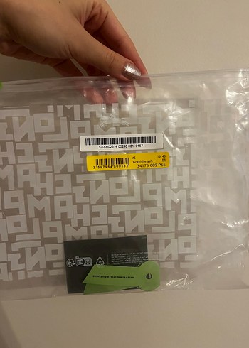 İthal Longchamp Xs Antrasit Gri Çanta - Görsel 9