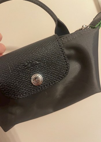 İthal Longchamp Xs Antrasit Gri Çanta - Görsel 4