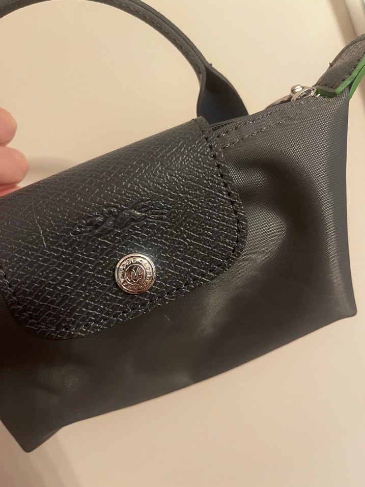 İthal Longchamp Xs Antrasit Gri Çanta - Görsel 4