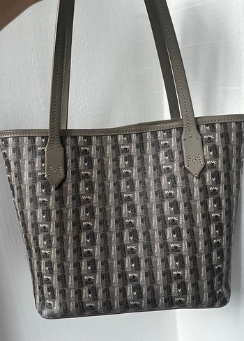 Manc Gri Monogram Çanta - Görsel 5