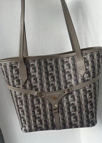 Manc Gri Monogram Çanta - Görsel 3