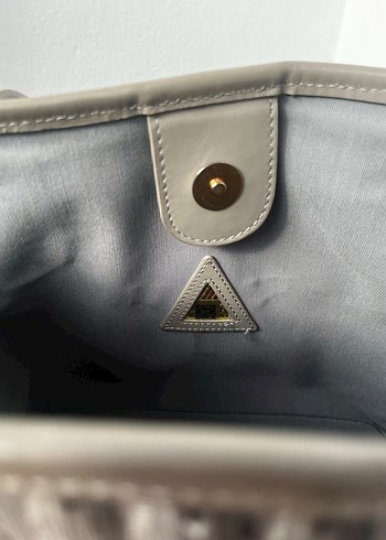 Manc Gri Monogram Çanta - Görsel 7