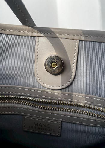 Manc Gri Monogram Çanta - Görsel 9