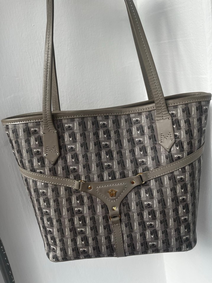 Manc Gri Monogram Çanta - Görsel 3