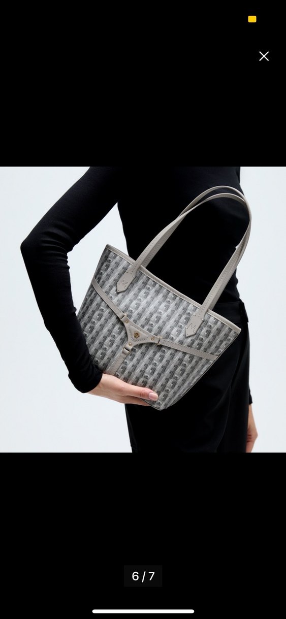 Manc Gri Monogram Çanta - Görsel 2
