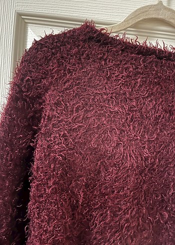 Koton Bordo Mini (Crop) Triko Kazak - Görsel 5