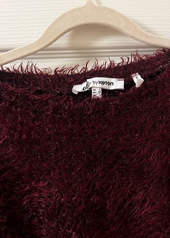 Koton Bordo Mini (Crop) Triko Kazak - Görsel 3