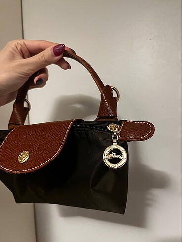  Beden kahverengi Renk Longchamp Model Mini Çanta