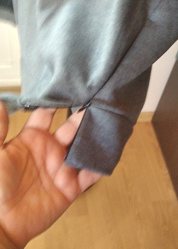 l Beden Gri Kadın Uzun Kollu Triko Sweatshirt