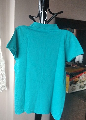 U.S Polo Assn. Turkuaz Erkek çocuk polo Yaka Tişört