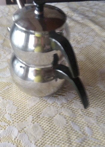  Beden Gri Çelik Çaydanlık Seti