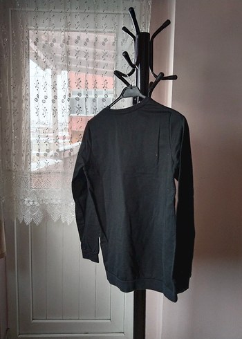 Çocuk Siyah Baskılı Uzun Kollu Sweatshirt - Görsel 2