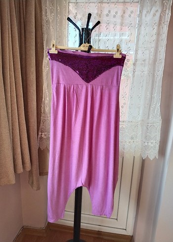 Pembe Bohem Straplez Uzun tulum - Görsel 2