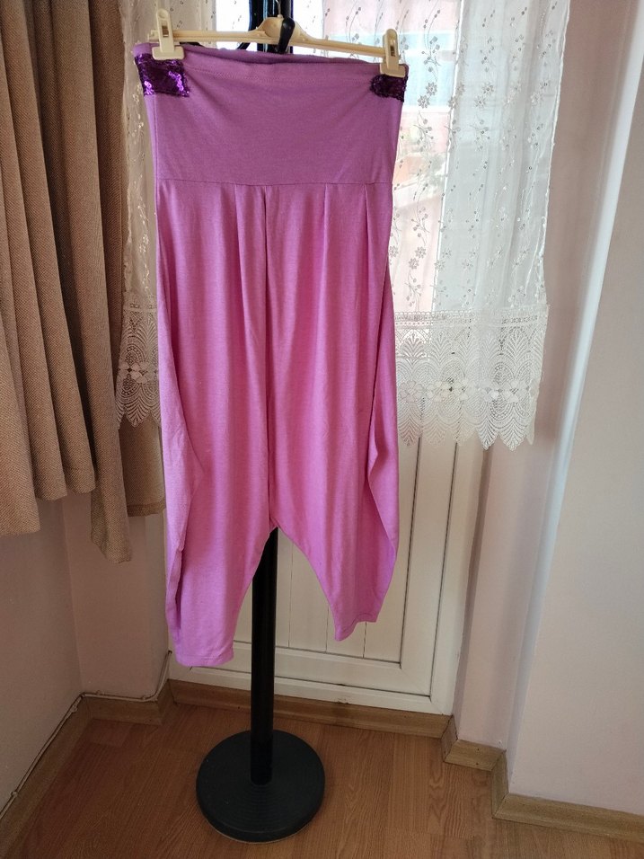 Pembe Bohem Straplez Uzun tulum - Görsel 4