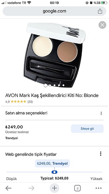 Beden Kaş şekillendirici kiti