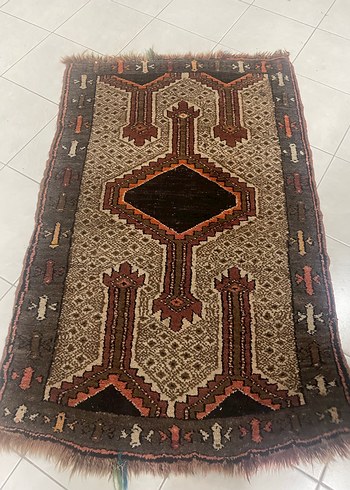 Kahverengi Desenli Geleneksel Halı - Görsel 4