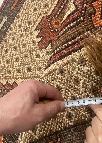 Kahverengi Desenli Geleneksel Halı - Görsel 6