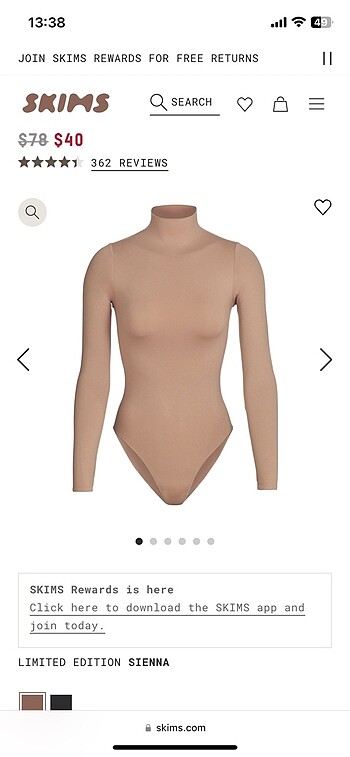 Skims bodysuit