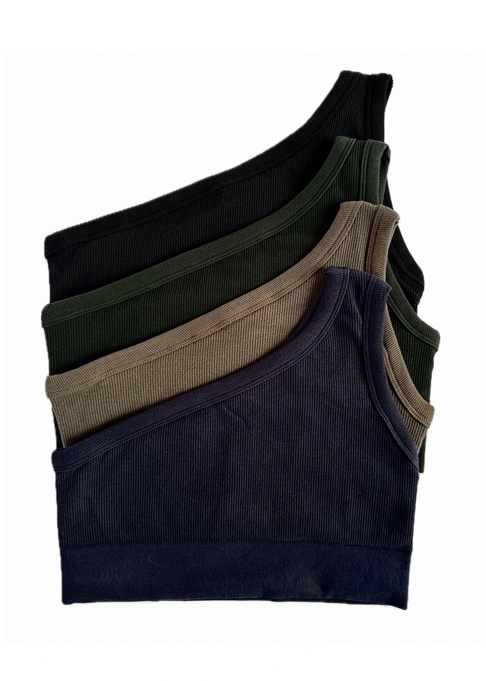 Tek omuz crop - Görsel 2