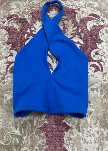 Zara Lacivert crop büstiyer