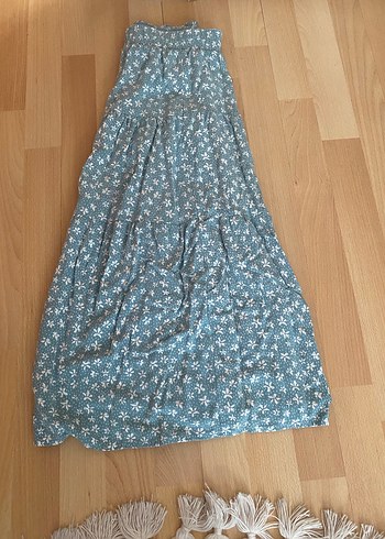 Uzun Pamuklu Bohem Kadın Etek - Görsel 2