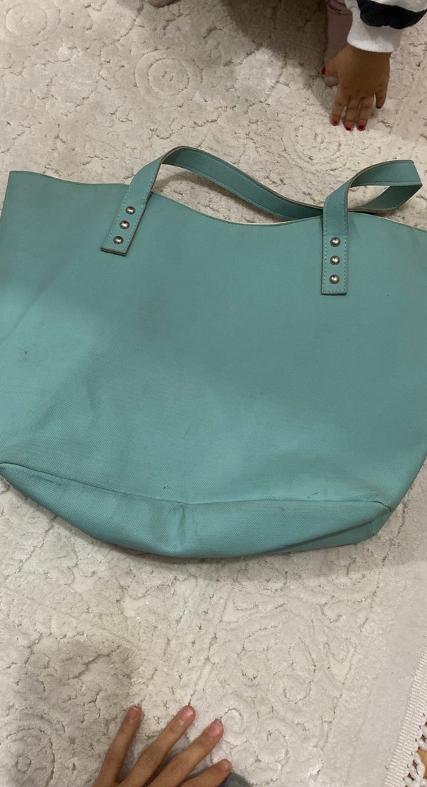 Lacoste Turkuaz Deri Kadın Çanta - Görsel 3