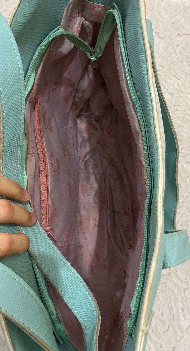 Lacoste Turkuaz Deri Kadın Çanta - Görsel 4