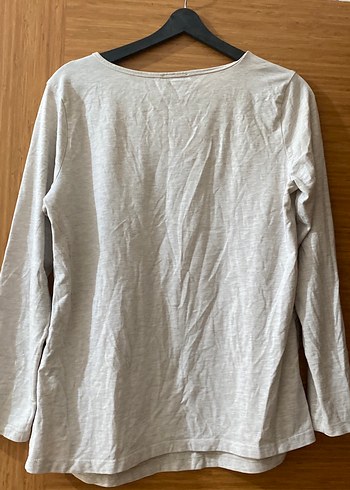 Gri Bebek Baskılı Hamile Bluzu - Görsel 4