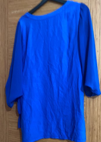 Mavi Salaş Uzun Kollu Kadın Bluz - Görsel 4