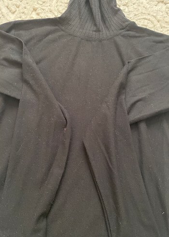 Siyah Yarım Balıkçı Yaka Kadın Kazak - Görsel 3