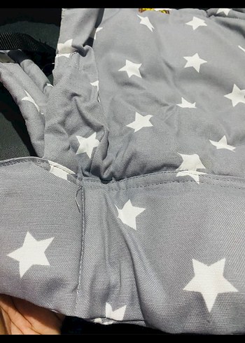 Gri Yıldız Desenli Bebek Taşıyıcı - Görsel 2