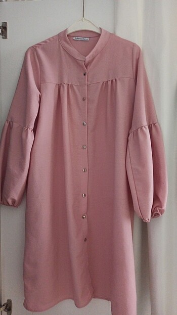 Toz pembe tunik 